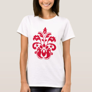 Red elegance victorian damask T-Shirt