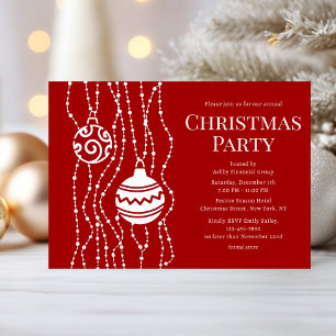 Red Elegant Christmas Party Corporate Holiday