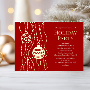 Red Elegant Christmas Party Corporate Holiday