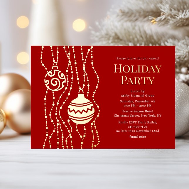 Red Elegant Christmas Party Corporate Holiday (Creator Uploaded)