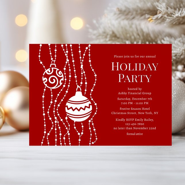Red Elegant Christmas Party Corporate Holiday (Creator Uploaded)