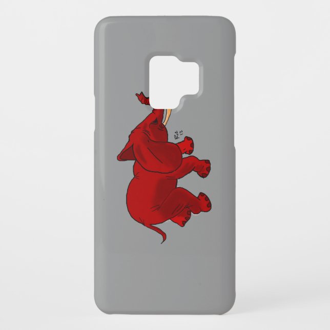 Red Elephant Design Case-Mate Samsung Galaxy Case (Back)