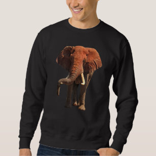 Red Elephant in Kenya Africa Sweatshirt