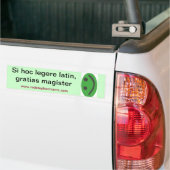 Red Elephant Latin Bumper Sticker (On Truck)