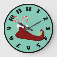 Red Elf Shoe with Candy Canes