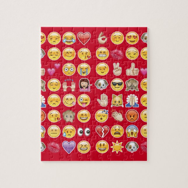 red emoji jigsaw puzzle (Vertical)