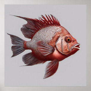 Red Emperor - Fish Print