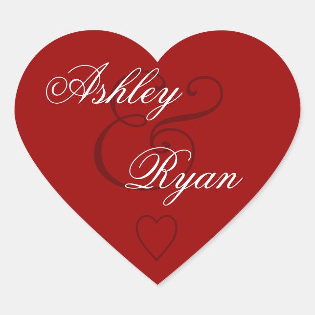 Red Envelope Seal Wedding (Front)