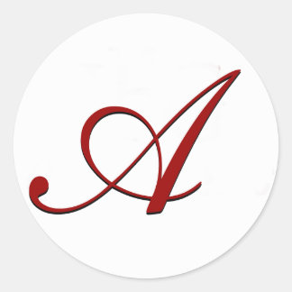 Red Envelope Seal with Monogram