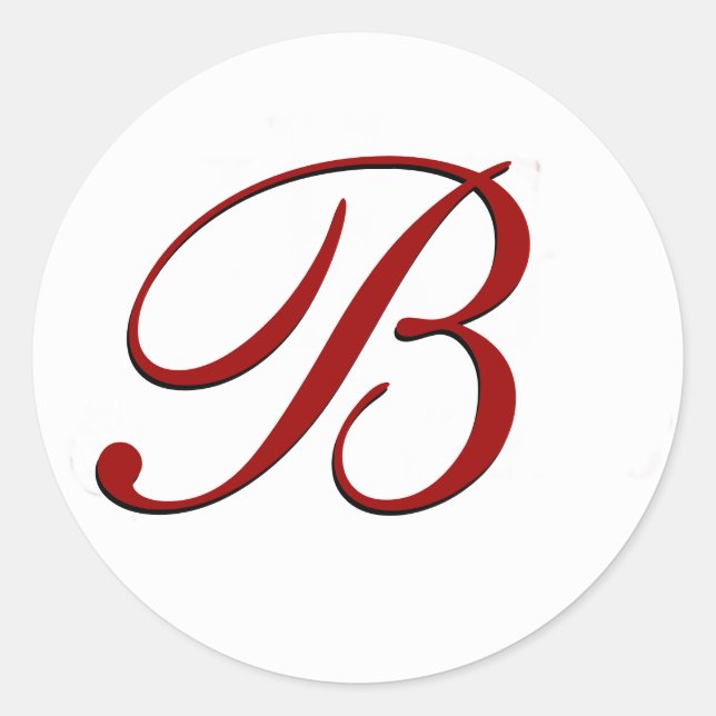 Red Envelope Seal with Monogram (Front)