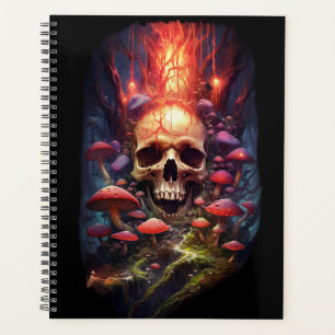 Red Ether Mushroom Skull  Planner