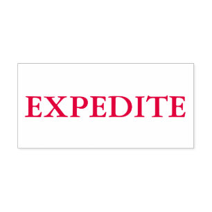 Red Expedite Self-inking Stamp