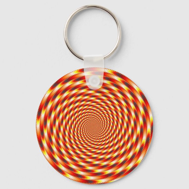 Red Eye - Fractal Key Ring (Front)