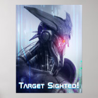 Red-Eye: Menacing Sci-Fi Dystopian Assasin Droid