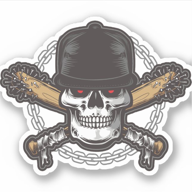 Red Eye Pirate Skull (Front)