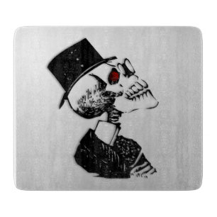 Red Eye Skeleton Cutting Board