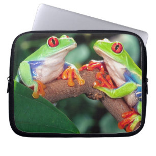 Red Eye Treefrog Pair, Agalychinis callidryas, Laptop Sleeve