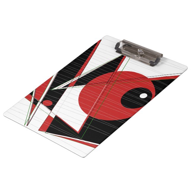 Red Eye Watching Clipboard (Angled)