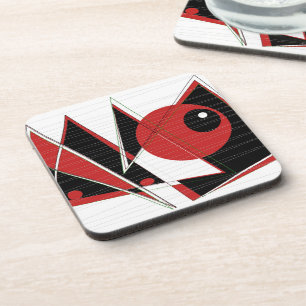 Red Eye Watching Coaster