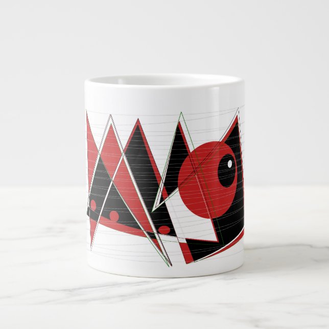 Red Eye Watching Extra Large Mug (Front)
