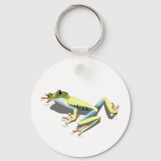 Red Eyed Frog Key Ring (Front)