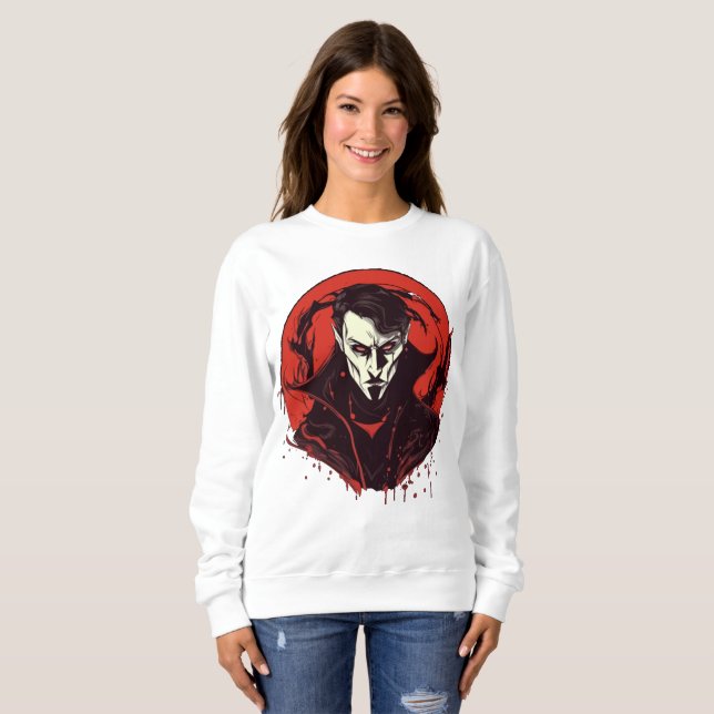 Red-Eyed Horror Sweatshirt (Front Full)