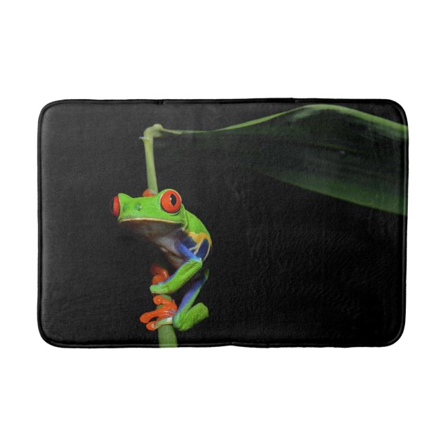 Red Eyed Painted Tree Frog Bath Mat (Front)