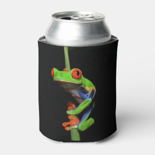 Red Eyed Painted Tree Frog Can Cooler