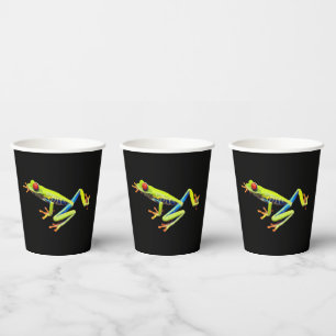Red Eyed Painted Tree Frog Paper Cups