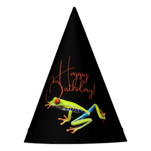 Red Eyed Painted Tree Frog Party Hat