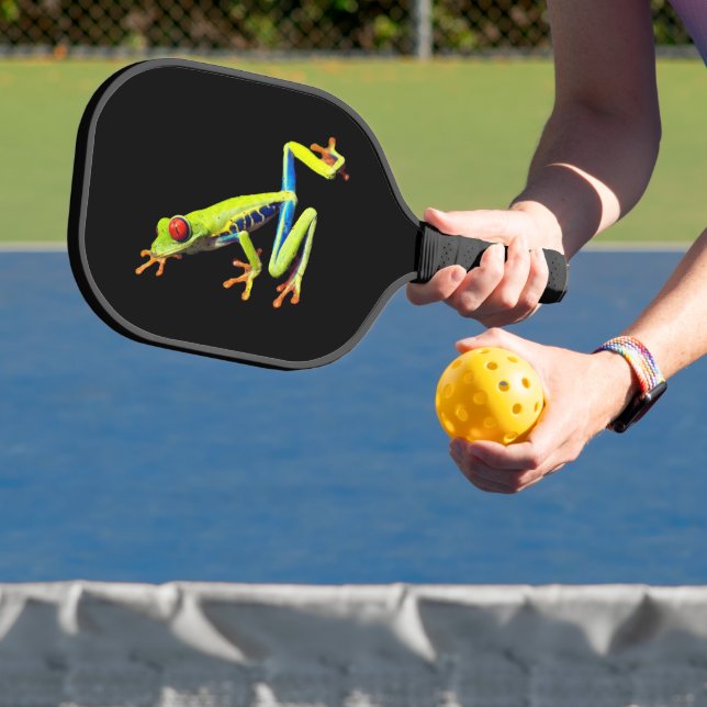 Red Eyed Painted Tree Frog  Pickleball Paddle (Insitu)