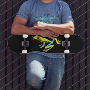 Red Eyed Painted Tree Frog  Skateboard