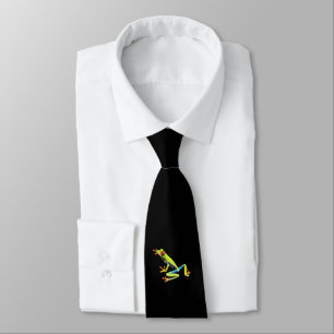 Red Eyed Painted Tree Frog Tie