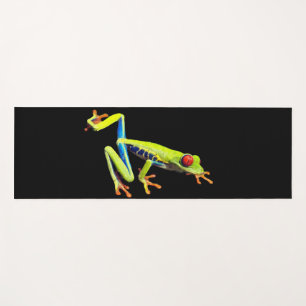 Red Eyed Painted Tree Frog Yoga Mat