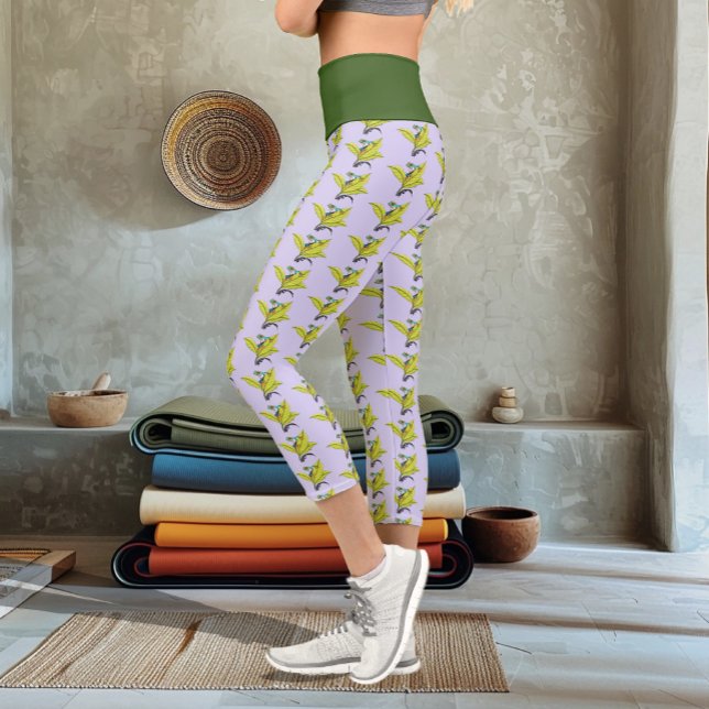 Red Eyed Tree Frog Capri Leggings (Creator Uploaded)