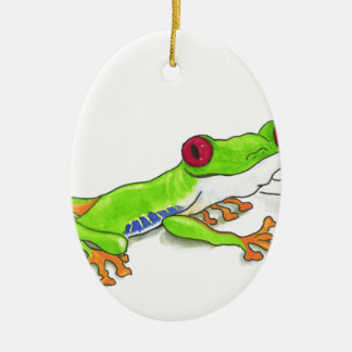 Red Eyed Tree Frog Ceramic Tree Decoration