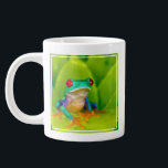 Red-eyed tree frog, Costa Rica Large Coffee Mug<br><div class="desc">Red-eyed tree frog (Agalychnis callidryas),  Costa Rica</div>