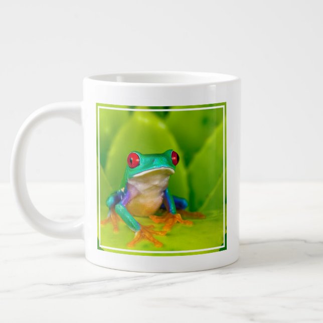 Red-eyed tree frog, Costa Rica Large Coffee Mug (Left)