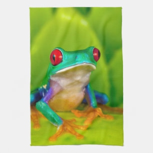 Red-eyed tree frog, Costa Rica Tea Towel