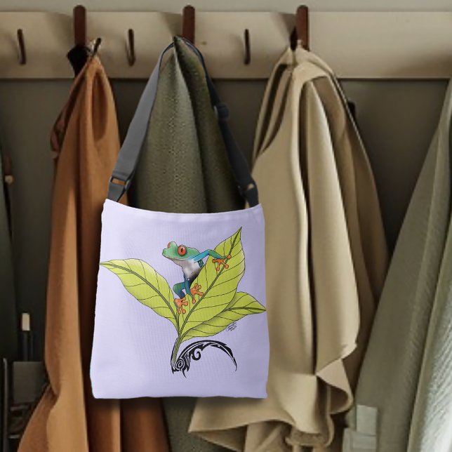Red Eyed Tree Frog Crossbody Bag (Creator Uploaded)