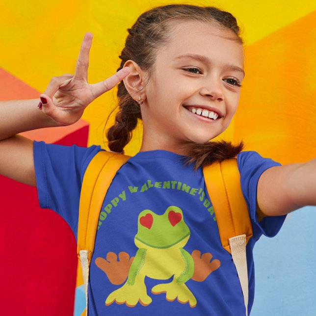 Red Eyed Tree Frog Hoppy Valentine's Day T-Shirt (Creator Uploaded)