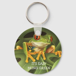 Red Eyed Tree Frog Key Chain