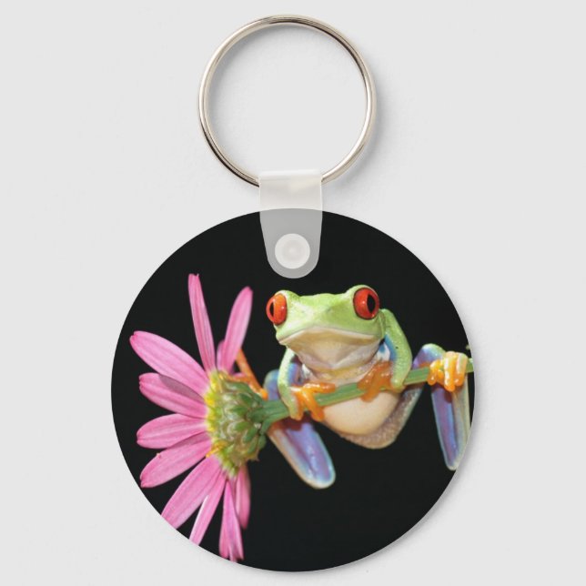 red eyed tree frog key ring (Front)