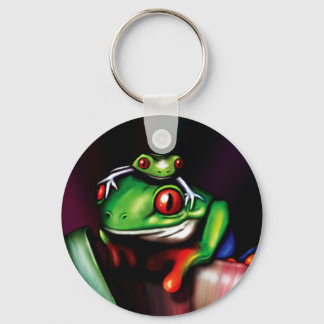 Red Eyed Tree Frog Key Ring