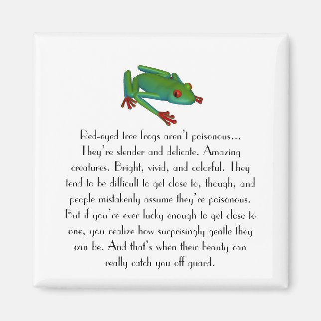 Red-eyed Tree Frog Magnet (Front)