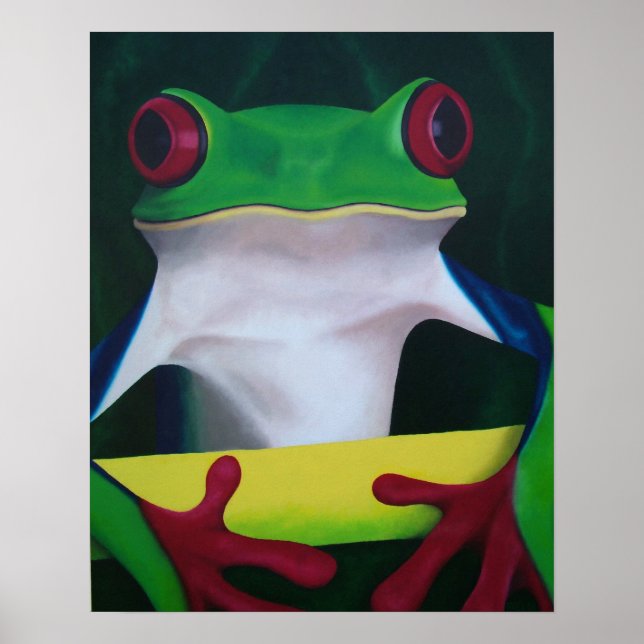 Red Eyed Tree Frog Poster (Front)