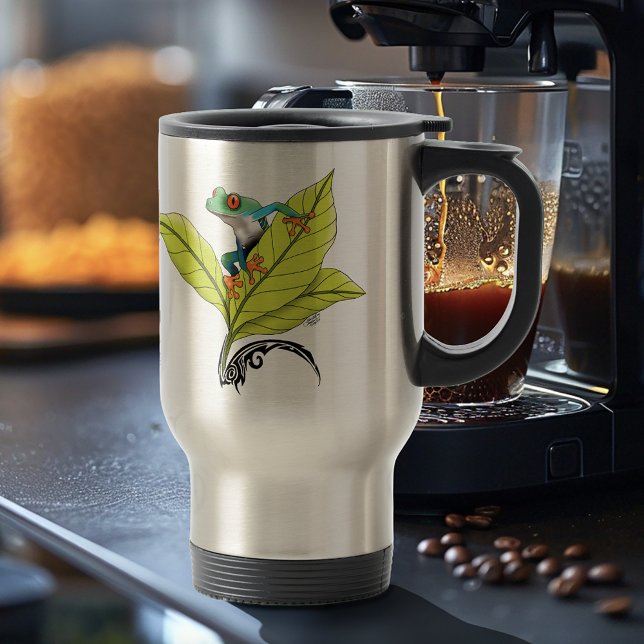 Red Eyed Tree Frog Travel Mug (Creator Uploaded)