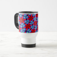 Red Fabrics Flowers Pattern