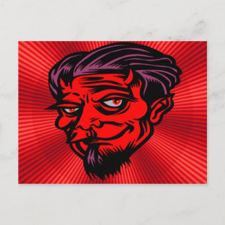 Red Faced Devil Postcard