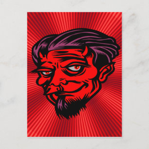 Red Faced Devil Postcard